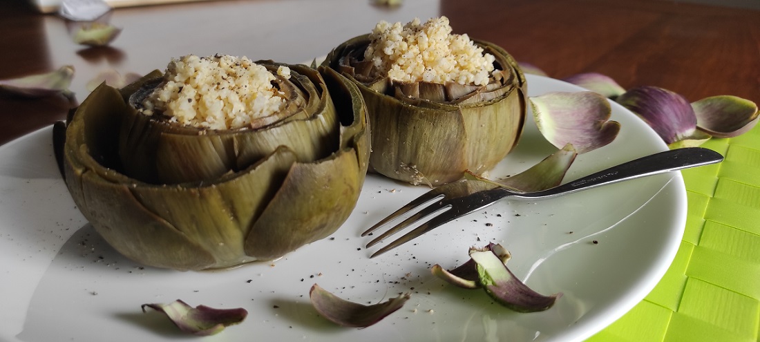 Carciofi ripieni al miglio